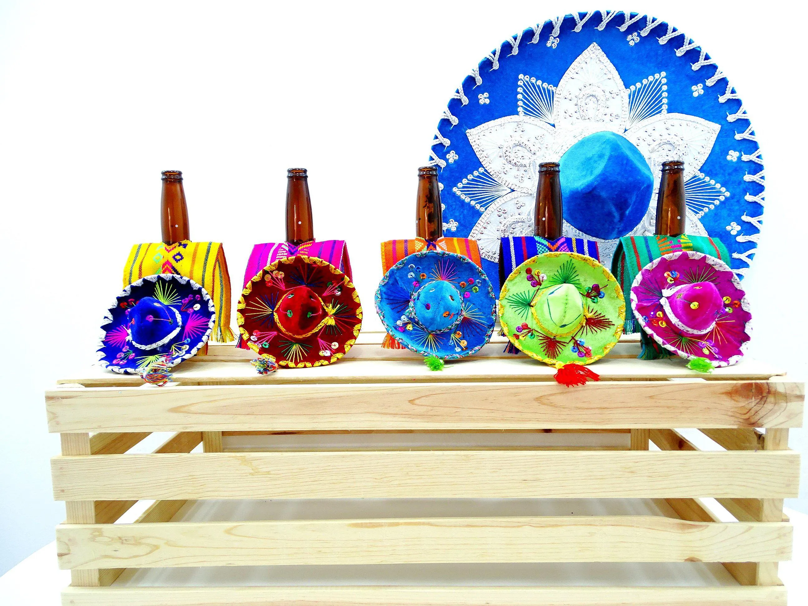 Authentic Mini Sombreros in Multi-Color
