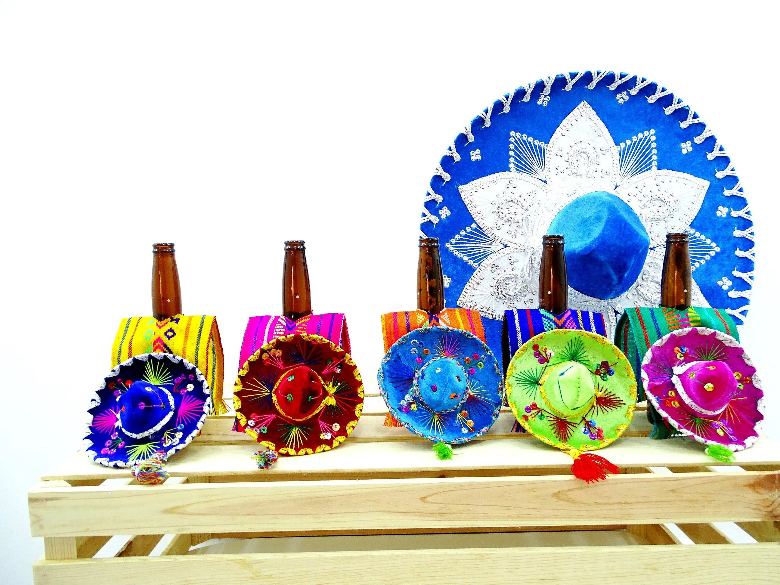 Authentic Mini Sombreros in Multi-Color