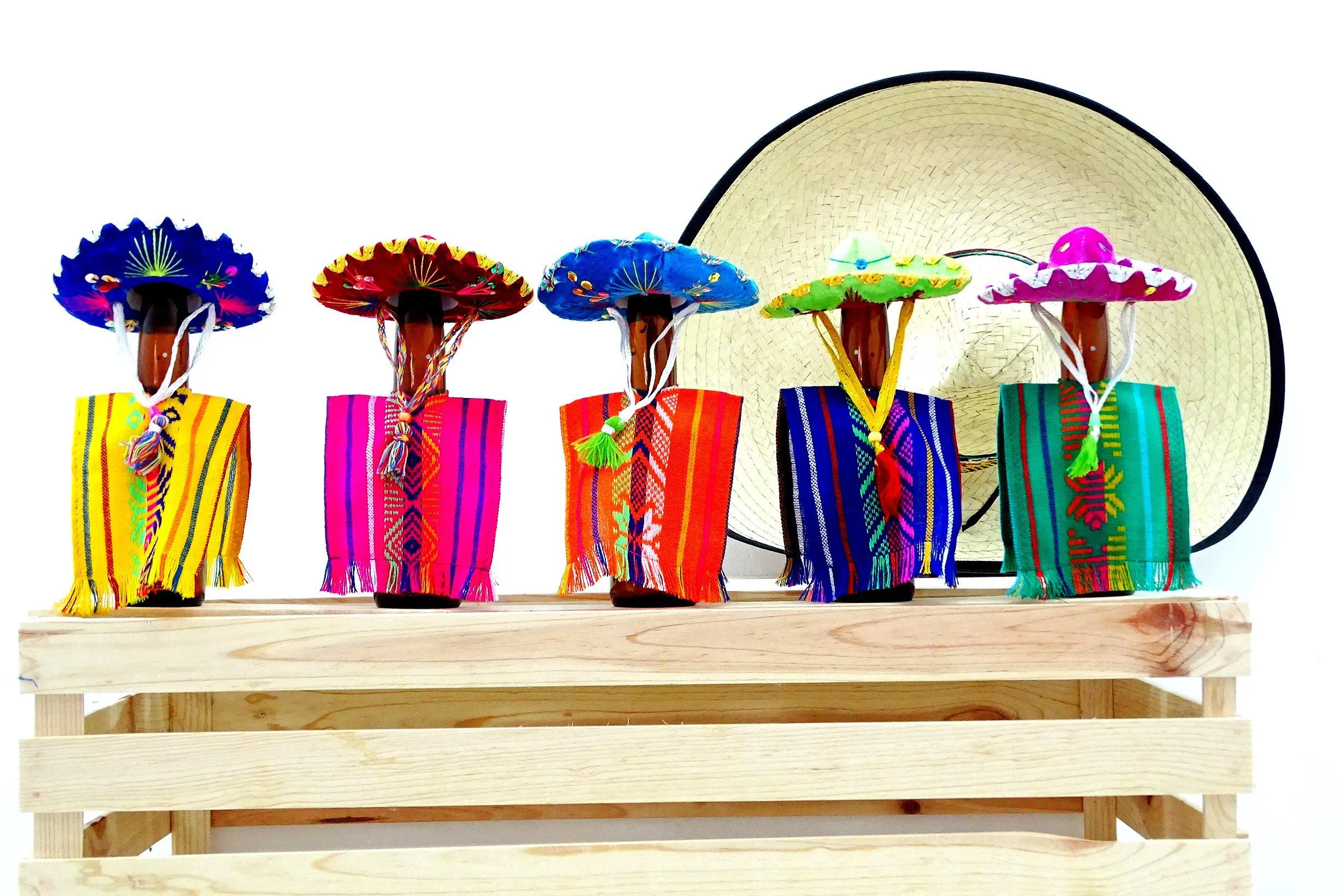 Authentic Mini Sombreros in Multi-Color