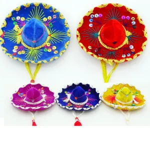 Authentic Mini Sombreros in Multi-Color