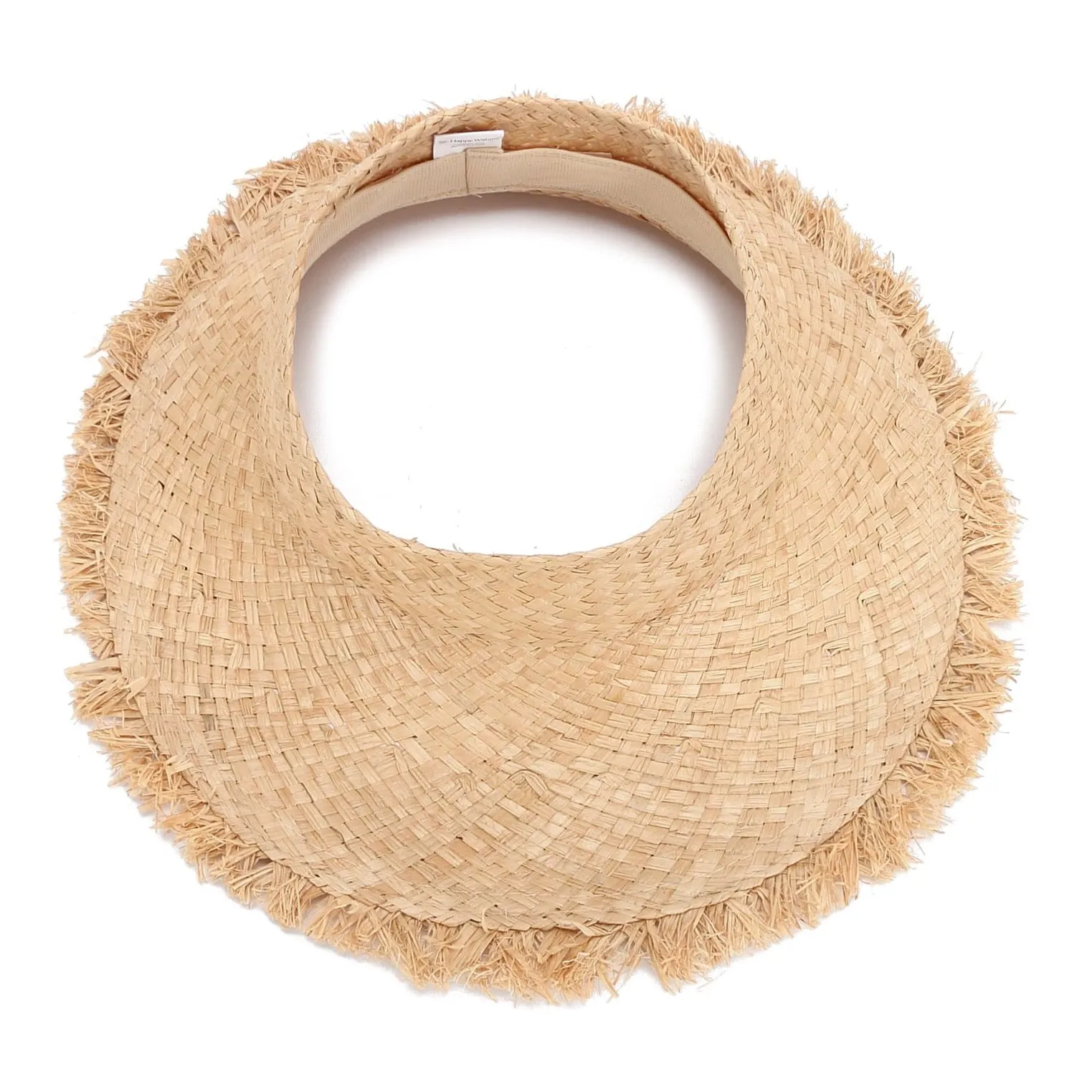 Hat Papale Round Open Top Assymetric Fringes
