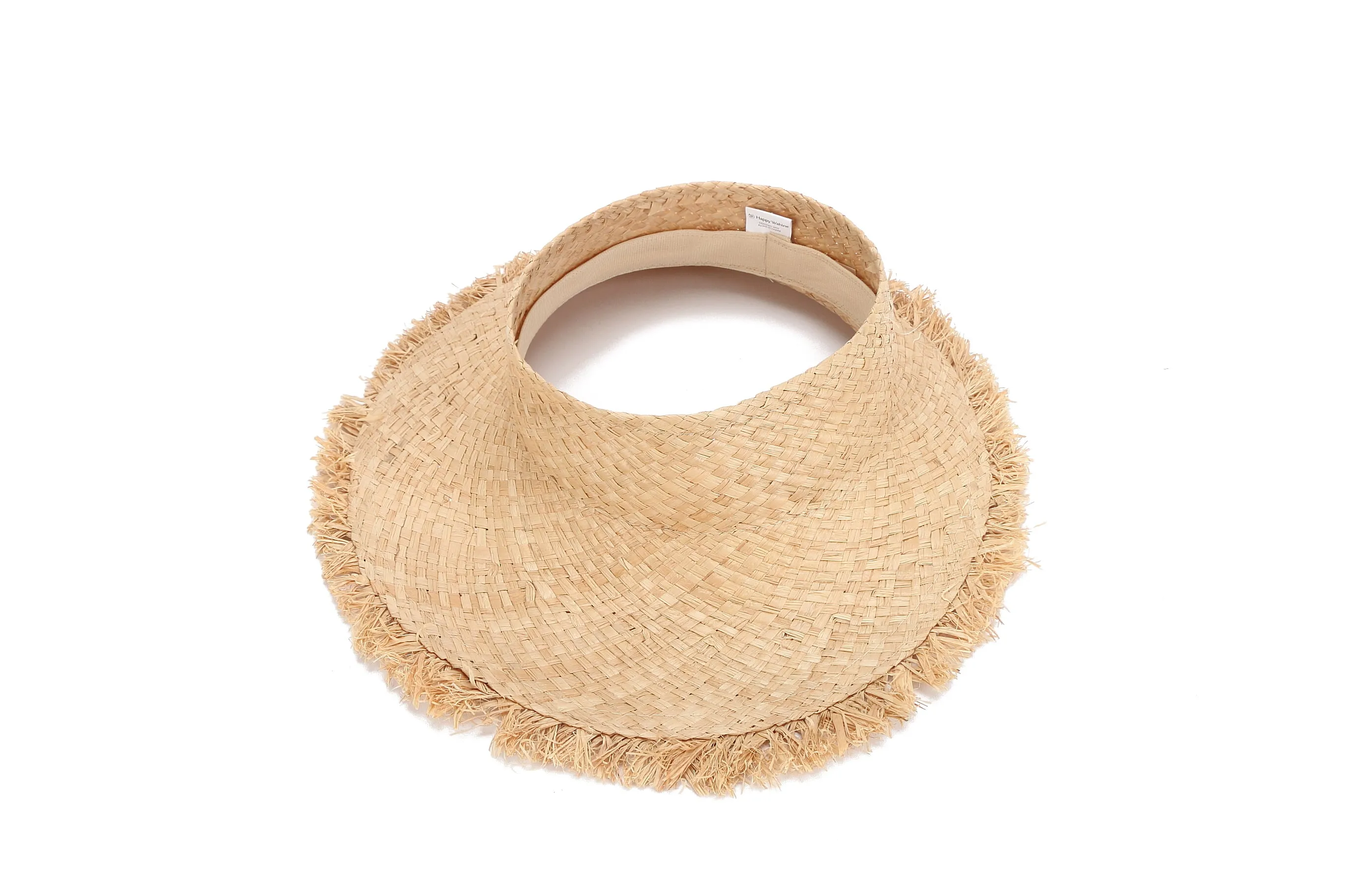 Hat Papale Round Open Top Assymetric Fringes