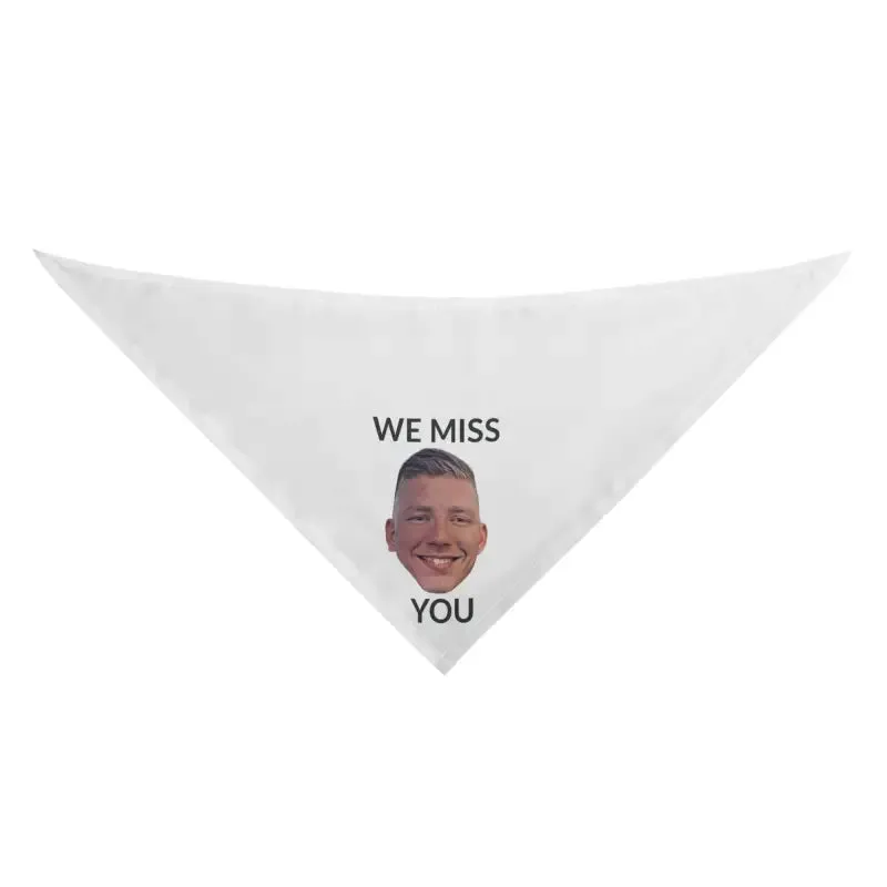 Personalized Dog Bandana for Your Furry Friend Who Misses