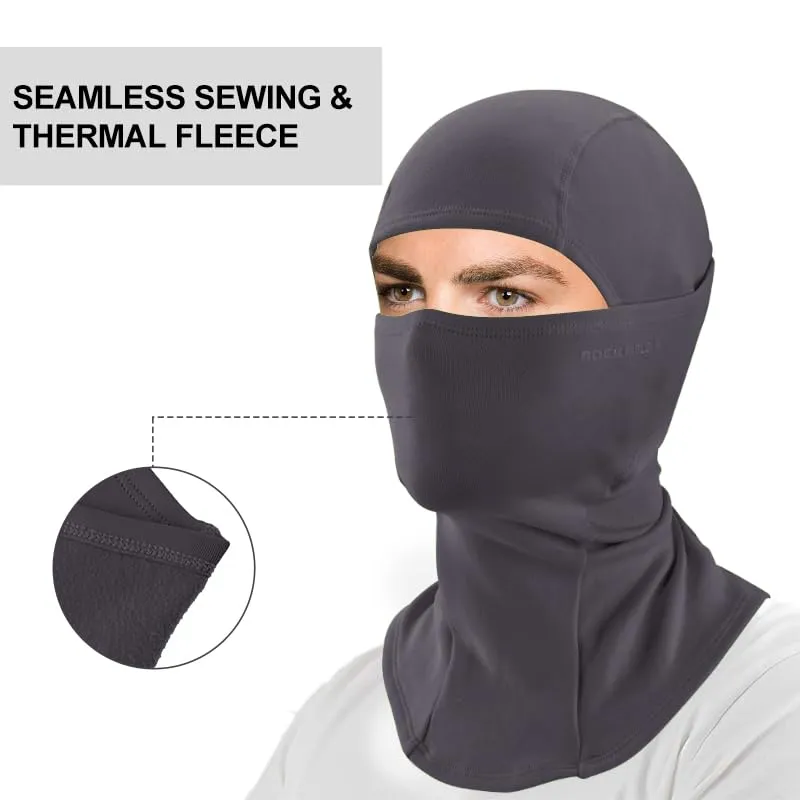 ROCKBROS Winter Cycling Mask Fleece Warm Windproof Balaclava Ski Mask