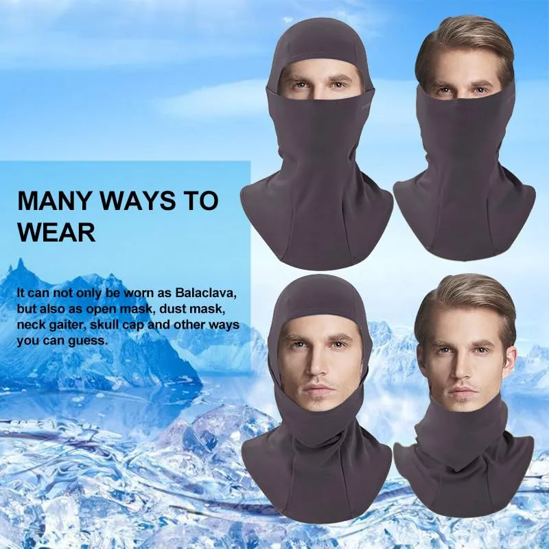 ROCKBROS Winter Cycling Mask Fleece Warm Windproof Balaclava Ski Mask