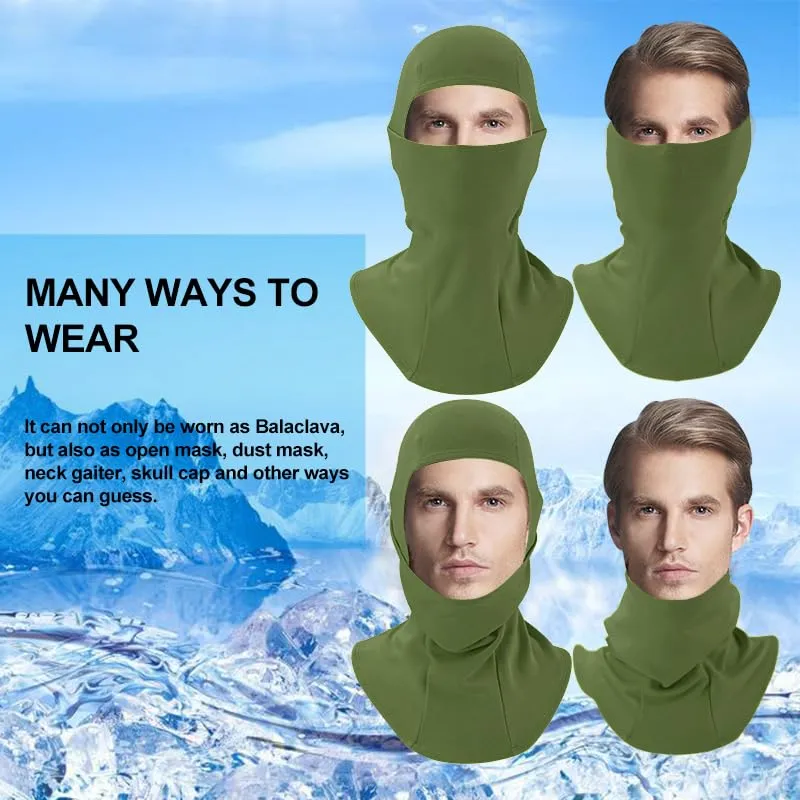ROCKBROS Winter Cycling Mask Fleece Warm Windproof Balaclava Ski Mask