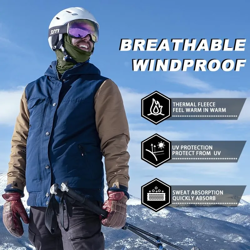 ROCKBROS Winter Cycling Mask Fleece Warm Windproof Balaclava Ski Mask