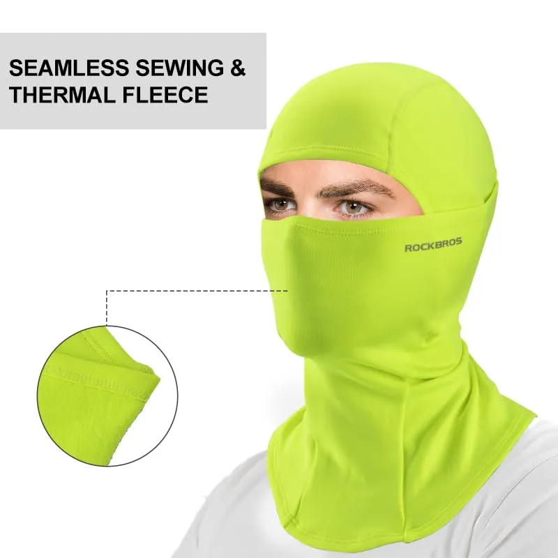 ROCKBROS Winter Cycling Mask Fleece Warm Windproof Balaclava Ski Mask