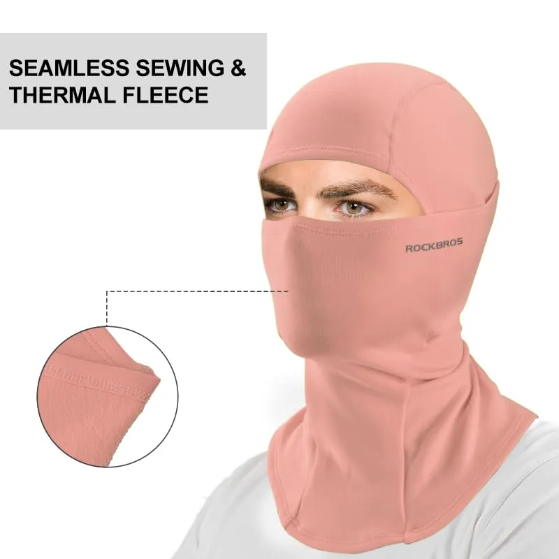 ROCKBROS Winter Cycling Mask Fleece Warm Windproof Balaclava Ski Mask