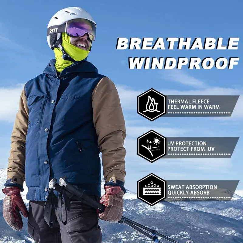 ROCKBROS Winter Cycling Mask Fleece Warm Windproof Balaclava Ski Mask