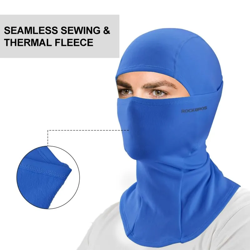 ROCKBROS Winter Cycling Mask Fleece Warm Windproof Balaclava Ski Mask