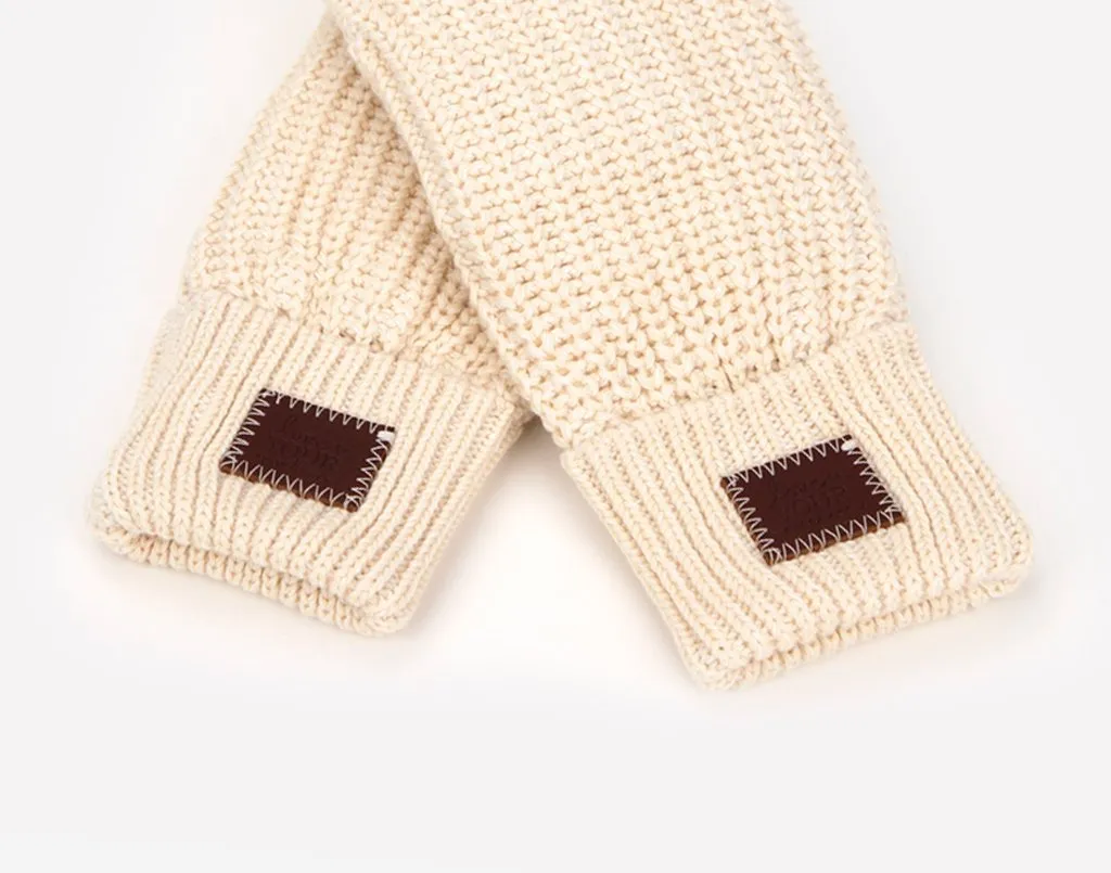 White Speckled Mittens S/M